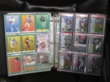 BINDER FILLED WITH FOOTBALL CARDS VARIOUS YEARS PLAYERS BRANDS