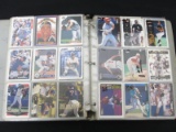 BINDER OF BASEBALL CARDS VARIOUS YEARS