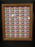 SMALL FRAMED ELVIS PRESLEY USA POSTAGE STAMPS 29 CENTS