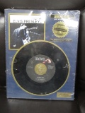 ELVIS PRESLEY RIAA CERTIFIED PLATINUM HOUND DOG FRAMED RECORD