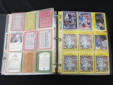 BINDER OF BASEBALL CARDS VARIOUS YEARS