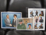 VARIOUS FOREIGN ELVIS PRESLEY COLLECTORS STAMPS W/ COA