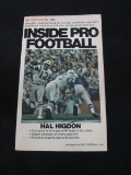 VINTAGE TEMP BOOKS INSIDE PRO FOOTBALL HAL HIGDON PAPERBACK BOOK