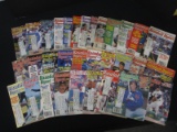 HUGE 1980S-1990S BASEBALL DIGEST MAGAZINE LOT APPROX 30 ISSUES