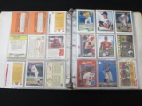 BINDER OF BASEBALL CARDS VARIOUS YEARS