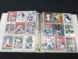 BINDER OF BASEBALL CARDS VARIOUS YEARS