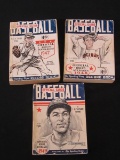 RARE VINTAGE THE SPORTING NEWS SPINKS OFFICIAL BASEBALL GUIDE 1947 1948 1949