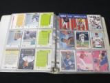 BINDER OF BASEBALL CARDS VARIOUS YEARS