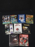 LOT OF 9 - 1987 CFL CANADIAN FOOTBALL LEAGUE MEDIA GUIDE BOOKS 9 DIFFERENT TEAMS LOOK