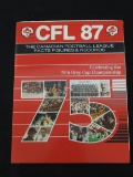 RARE 1987 CFL CANADIAN FOOTBALL LEAGUE FACTS FIGURES & RECORDS BOOK 75TH GREY CUP