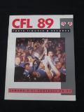 RARE 1989 CFL CANADIAN FOOTBALL LEAGUE FACTS FIGURES RECORDS GUIDE BOOK