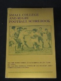 RARE SMALL COLLEGE AND RUGBY FOOTBALL SCOREBOOK 1870'S - 1994
