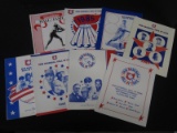 LOT OF 8 1980'S - 1990'S OHIO BASEBALL HALL OF FAME PROGRAM GUIDES