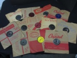 LOT OF 12 VINTAGE 78 RPM VINYL MUSIC RECORDS