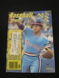 VINTAGE BASEBALL DIGEST NOVEMBER 1977 MAGAZINE BUMP WILLS