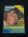 VINTAGE FOOTBALL DIGEST SEPTEMBER 1977 JOE NAMATH 1977 PREDICTIONS