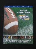 OFFICIAL 1993 SEC COLLEGE FOOTBALL YEARBOOK COLLECTORS EDITION