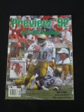 OFFICIAL ACC / SEC PREVIEW 1992 '92 MAGAZINE COLLEGE FOOTBALL