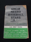 GREAT NEGRO BASEBALL STARS A.S. DOC YOUNG RARE PAPERBACK BOOK
