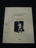 RARE TWEED WEBB'S HISTORICAL DATES IN BLACK BASEBALL HISTORY SIGNED COPY RARE
