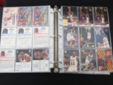 BINDER OF BASKETBALL CARDS VARIOUS YEARS AND BRANDS
