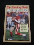 THE SPORTING NEWS PRO FOOTBALL GUIDE 1990 49ERS MONTANA