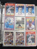 BINDER OF BASEBALL CARDS VARIOUS YEARS BRANDS