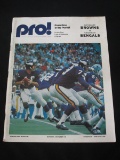 PRO FOOTBALL MAGAZINE BROWNS VS BENGALS SUNDAY OCTOBER 13TH