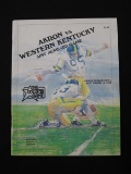THE COLLEGE GAME AKRON VS WESTERN KENTUCKY ACME-ZIP GAME RUBBER BOWL