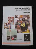 ASHLAND VS BUTLER SATURDAY OCTOBER 28TH 1989 FOOTBALL PROGRAM