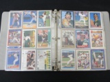 BINDER OF BASEBALL CARDS VARIOUS YEARS BRANDS
