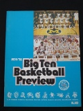 VINTAGE 1974-75 BIG TEN COLLEGE BASKETBALL PREVIEW