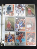 BINDER OF BASEBALL BASKETBALL CARDS