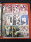 BINDER OF BASEBALL CARDS VARIOUS BRANDS YEARS