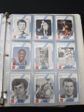 BINDER OF NORTH CAROLINA COLLEGE CARDS JORDAN & MORE