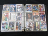 BINDER OF BASEBALL CARDS VARIOUS YEARS BRANDS