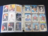 BINDER OF BASEBALL CARDS VARIOUS YEARS BRANDS