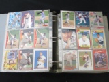 BINDER OF ROGER CLEMENS BASEBALL CARDS
