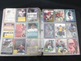 BINDER OF FOOTBALL CARDS VARIOUS BRANDS YEARS
