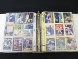 BINDER OF BASEBALL CARDS VARIOUS BRANDS YEARS
