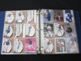 BINDER OF BASEBALL CARDS VARIOUS YEARS BRANDS