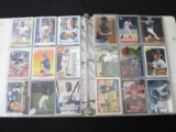 BINDER OF BASEBALL CARDS VARIOUS YEARS BRANDS