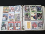 BINDER OF BASEBALL CARDS VARIOUS YEARS BRANDS COLLECTION