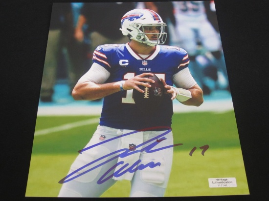 JOSH ALLEN SIGNED AUTOGRAPHED PHOTO WITH HERITAGE CERTIFICATE OF AUTHENTICITY