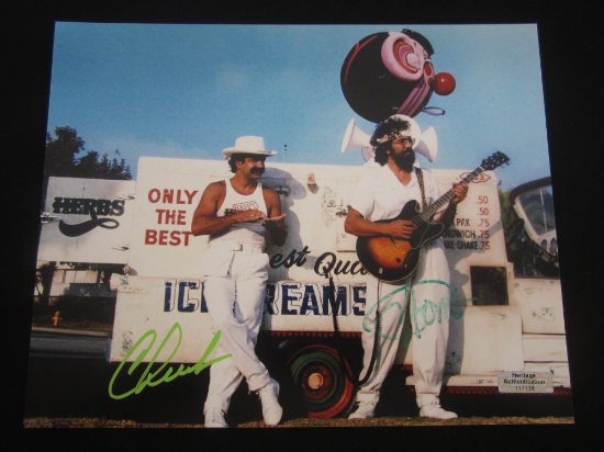 CHEECH MARIN, TOMMY CHONG SIGNED AUTOGRAPHED PHOTO WITH HERITAGE CERTIFICATE OF AUTHENTICATION