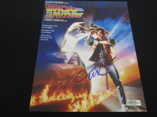 MICHAEL J. FOX SIGNED AUTOGRAPHED PHOTO WITH HERITAGE CERTIFICATE OF AUTHENTICITY