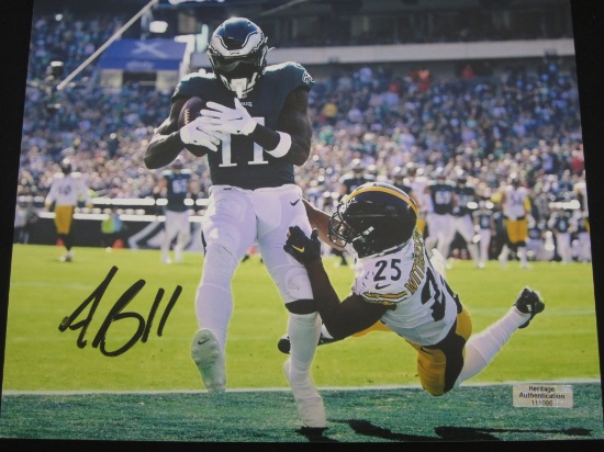 AJ BROWN SIGNED AUTOGRAPHED PHOTO WITH HERITAGE CERTIFICATE OF AUTHENTICITY
