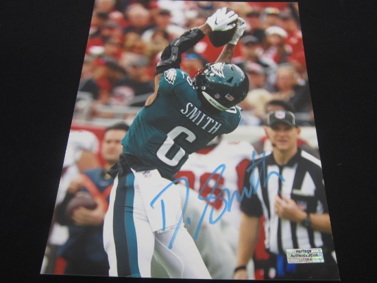 DEVONTA SMITH SIGNED AUTOGRAPHED PHOTO WITH HERITAGE CERTIFICATE OF AUTHENTICITY
