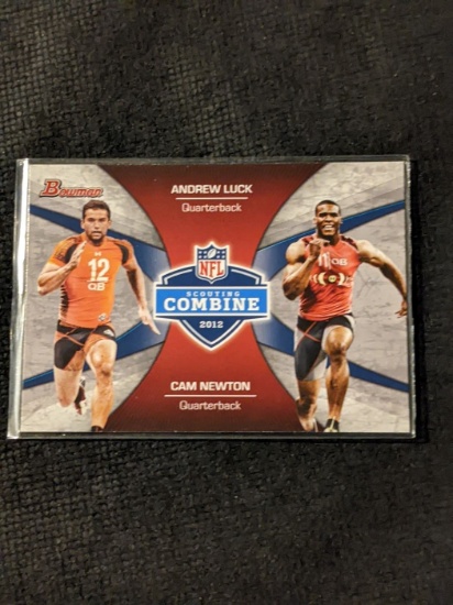Andrew Luck/Cam Newton 2012 Bowman Combine Competition #CC-LN Football Card