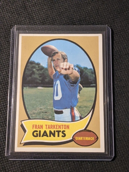 1970 TOPPS FOOTBALL #80 FRAN TARKENTON NEW YORK GIANTS VINTAGE NFL CARD